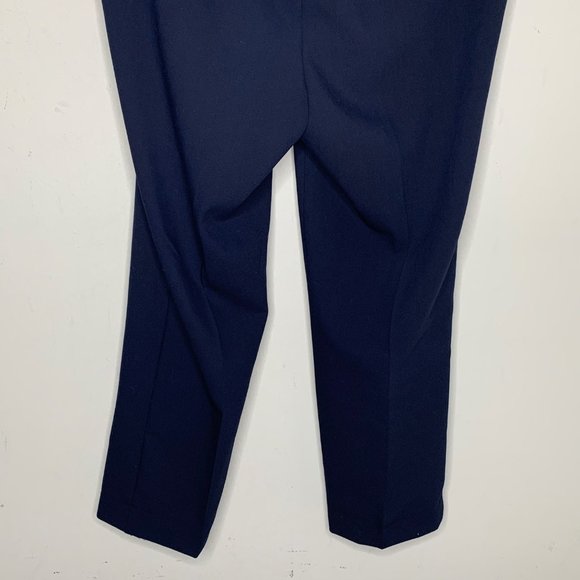 Talbots Cambridge Pants Size 14W Navy Blue Business Office Work - Picture 6 of 10